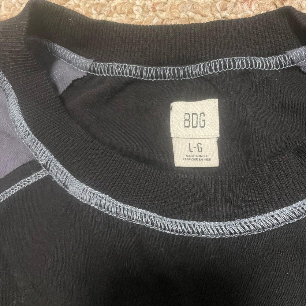 Urban Outfitters BDG Colorblock Crop Top Women L Boxy T Shirt Shelby - Picture 4 of 5